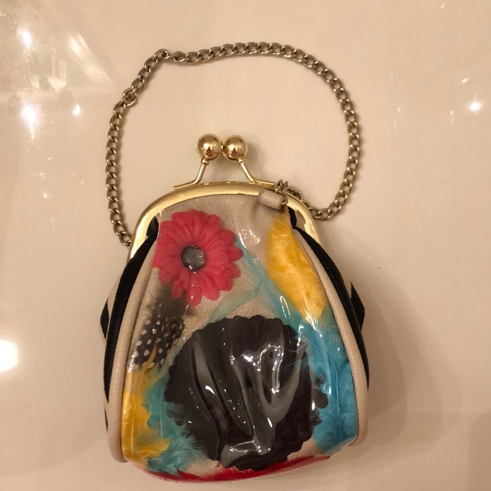 Betsey Johnson Floral Coin Purse Wristlet